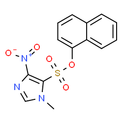 ChemSpider 2D Image | 1-Naphthyl 1-methyl-4-nitro-1H-imidazole-5-sulfonate | C14H11N3O5S