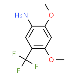 ChemSpider 2D Image | 2,4-Dimethoxy-5-(trifluoromethyl)aniline | C9H10F3NO2