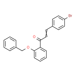 ChemSpider 2D Image | 1-[2-(Benzyloxy)phenyl]-3-(4-bromophenyl)-2-propen-1-one | C22H17BrO2