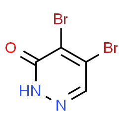 ChemSpider 2D Image | 4,5-Dibromo-3(2H)-pyridazinone | C4H2Br2N2O