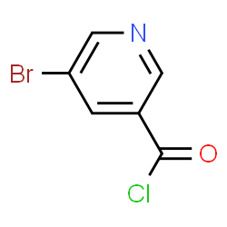 ChemSpider 2D Image | 5-Bromonicotinoyl chloride | C6H3BrClNO