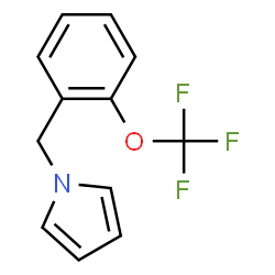 ChemSpider 2D Image | 1-[2-(Trifluoromethoxy)benzyl]-1H-pyrrole | C12H10F3NO