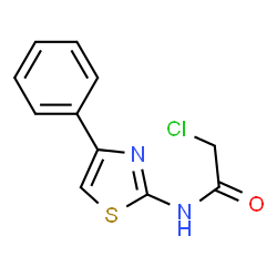 ChemSpider 2D Image | 2-Chloro-N-(4-phenylthiazol-2-yl)acetamide | C11H9ClN2OS