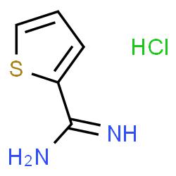 ChemSpider 2D Image | Thiophene-2-carboxamidine hydrochloride | C5H7ClN2S