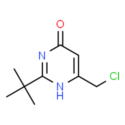 ChemSpider 2D Image | 2-TERT-BUTYL-6-(CHLOROMETHYL)PYRIMIDIN-4-OL | C9H13ClN2O