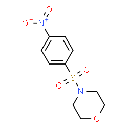ChemSpider 2D Image | 4-[(4-Nitrophenyl)sulfonyl]morpholine | C10H12N2O5S
