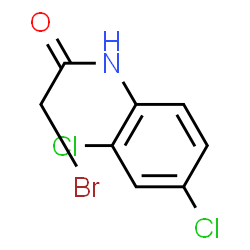 ChemSpider 2D Image | 2-Bromo-N-(2,4-dichlorophenyl)acetamide | C8H6BrCl2NO