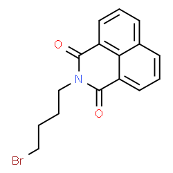 ChemSpider 2D Image | 2-(4-Bromobutyl)-1H-benzo[de]isoquinoline-1,3(2H)-dione | C16H14BrNO2