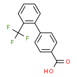 ChemSpider 2D Image | 2'-Trifluoromethyl-biphenyl-4-carboxylic acid | C14H9F3O2