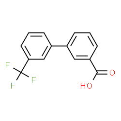 ChemSpider 2D Image | 3'-Trifluoromethylbiphenyl-3-carboxylic acid | C14H9F3O2