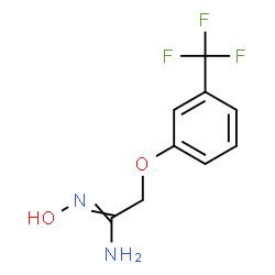 ChemSpider 2D Image | N-hydroxy-2-[3-(trifluoromethyl)phenoxy]ethanimidamide | C9H9F3N2O2