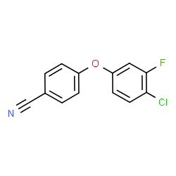 ChemSpider 2D Image | 4-(4-Chloro-3-fluorophenoxy)benzonitrile | C13H7ClFNO