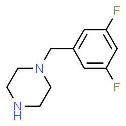ChemSpider 2D Image | 1-(3,5-Difluorobenzyl)piperazine | C11H14F2N2