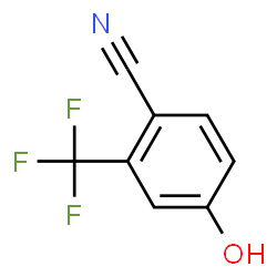 ChemSpider 2D Image | 4-Hydroxy-2-(trifluoromethyl)benzonitrile | C8H4F3NO