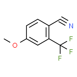 ChemSpider 2D Image | 4-Methoxy-2-(trifluoromethyl)benzonitrile | C9H6F3NO