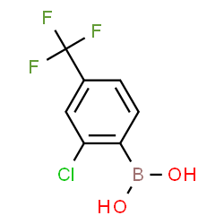 ChemSpider 2D Image | 2-Chloro-4-(trifluoromethyl)phenylboronic acid | C7H5BClF3O2