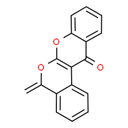 ChemSpider 2D Image | 5-Methylene-5H,12H-isochromeno[3,4-b]chromen-12-one | C17H10O3