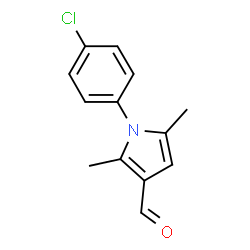 ChemSpider 2D Image | 1-(4-Chlorophenyl)-2,5-dimethyl-1H-pyrrole-3-carbaldehyde | C13H12ClNO