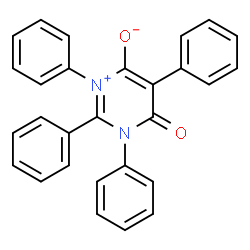 ChemSpider 2D Image | 4-Oxo-1,2,3,5-tetraphenyl-3,4-dihydropyrimidin-1-ium-6-olate | C28H20N2O2