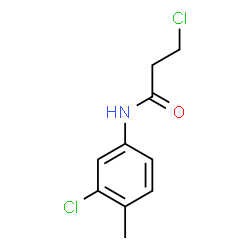 ChemSpider 2D Image | 3-Chloro-N-(3-chloro-4-methylphenyl)propanamide | C10H11Cl2NO