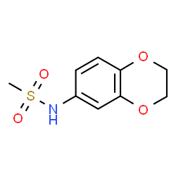 ChemSpider 2D Image | N-(2,3-Dihydro-1,4-benzodioxin-6-yl)methanesulfonamide | C9H11NO4S