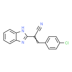 ChemSpider 2D Image | 2-(1H-Benzimidazol-2-yl)-3-(4-chlorophenyl)acrylonitrile | C16H10ClN3