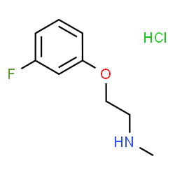 ChemSpider 2D Image | [2-(3-fluorophenoxy)ethyl](methyl)amine hydrochloride | C9H13ClFNO