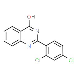 ChemSpider 2D Image | 2-(2,4-dichlorophenyl)quinazolin-4-ol | C14H8Cl2N2O