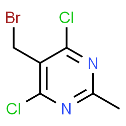 ChemSpider 2D Image | 5-(Bromomethyl)-4,6-dichloro-2-methylpyrimidine | C6H5BrCl2N2