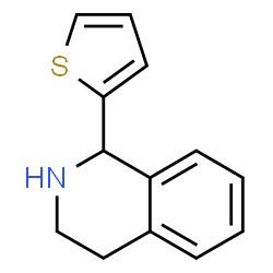 ChemSpider 2D Image | 1-(2-Thienyl)-1,2,3,4-tetrahydroisoquinoline | C13H13NS