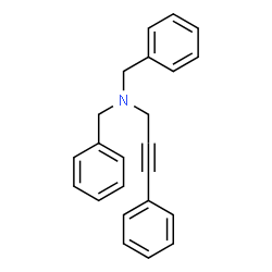 ChemSpider 2D Image | N,N-Dibenzyl-3-phenyl-2-propyn-1-amine | C23H21N