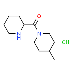 ChemSpider 2D Image | (4-methylpiperidino)(2-piperidinyl)methanone hydrochloride | C12H23ClN2O