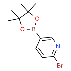 ChemSpider 2D Image | 2-Bromo-5-(4,4,5,5-tetramethyl-1,3,2-dioxaborolan-2-yl)pyridine | C11H15BBrNO2
