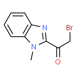 ChemSpider 2D Image | 2-Bromo-1-(1-methyl-1H-benzimidazol-2-yl)ethanone | C10H9BrN2O