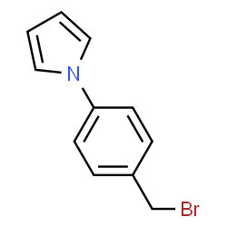 ChemSpider 2D Image | 1-(4-(Bromomethyl)phenyl)-1H-pyrrole | C11H10BrN