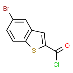 ChemSpider 2D Image | 5-Bromo-1-benzothiophene-2-carbonyl chloride | C9H4BrClOS