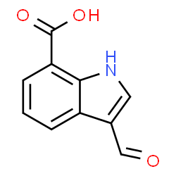 ChemSpider 2D Image | 3-Formyl-1H-indole-7-carboxylic acid | C10H7NO3