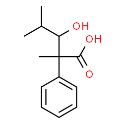 ChemSpider 2D Image | 3-Hydroxy-2,4-dimethyl-2-phenylpentanoic acid | C13H18O3