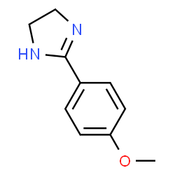 ChemSpider 2D Image | 2-(4-Methoxyphenyl)-4,5-dihydro-1H-imidazole | C10H12N2O