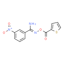 ChemSpider 2D Image | 3-Nitro-N-[(2-thienylcarbonyl)oxy]benzenecarboximidamide | C12H9N3O4S