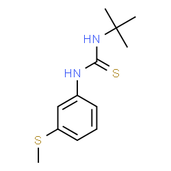 ChemSpider 2D Image | N-(tert-butyl)-N'-[3-(methylthio)phenyl]thiourea | C12H18N2S2