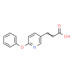 ChemSpider 2D Image | 3-(6-Phenoxy-3-pyridinyl)acrylic acid | C14H11NO3