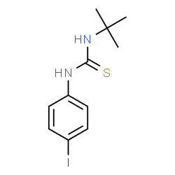 ChemSpider 2D Image | 1-(4-Iodophenyl)-3-(2-methyl-2-propanyl)thiourea | C11H15IN2S
