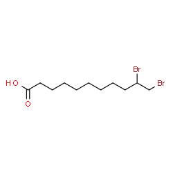 ChemSpider 2D Image | 10,11-Dibromoundecanoic acid | C11H20Br2O2