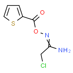 ChemSpider 2D Image | 2-Chloro-N'-[(2-thienylcarbonyl)oxy]ethanimidamide | C7H7ClN2O2S