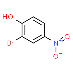 ChemSpider 2D Image | 2-Bromo-4-nitrophenol | C6H4BrNO3