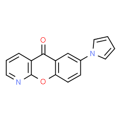 ChemSpider 2D Image | 7-(1H-Pyrrol-1-yl)-5H-chromeno[2,3-b]pyridin-5-one | C16H10N2O2