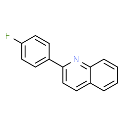 ChemSpider 2D Image | 2-(4-Fluorophenyl)quinoline | C15H10FN
