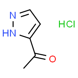 ChemSpider 2D Image | 1-(1H-Pyrazol-3-yl)ethanone hydrochloride | C5H7ClN2O