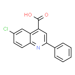 ChemSpider 2D Image | 6-Chloro-2-phenyl-4-quinolinecarboxylic acid | C16H10ClNO2